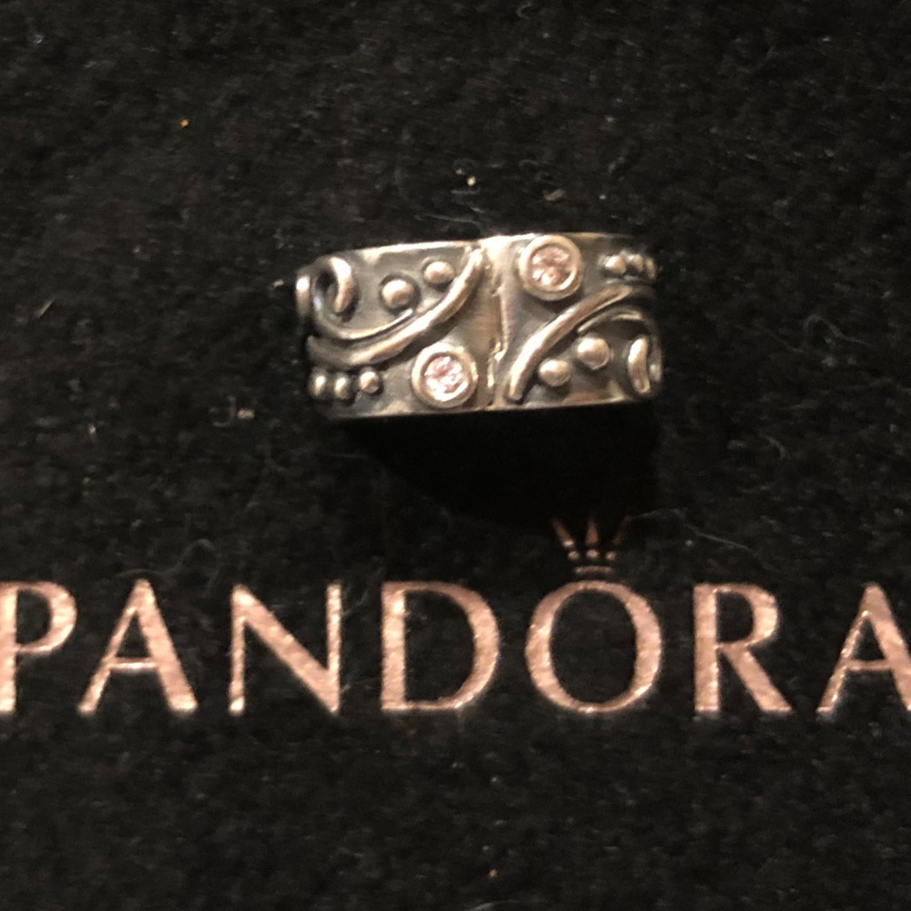 Pandora Tendril Champagne CZ Clip Charm